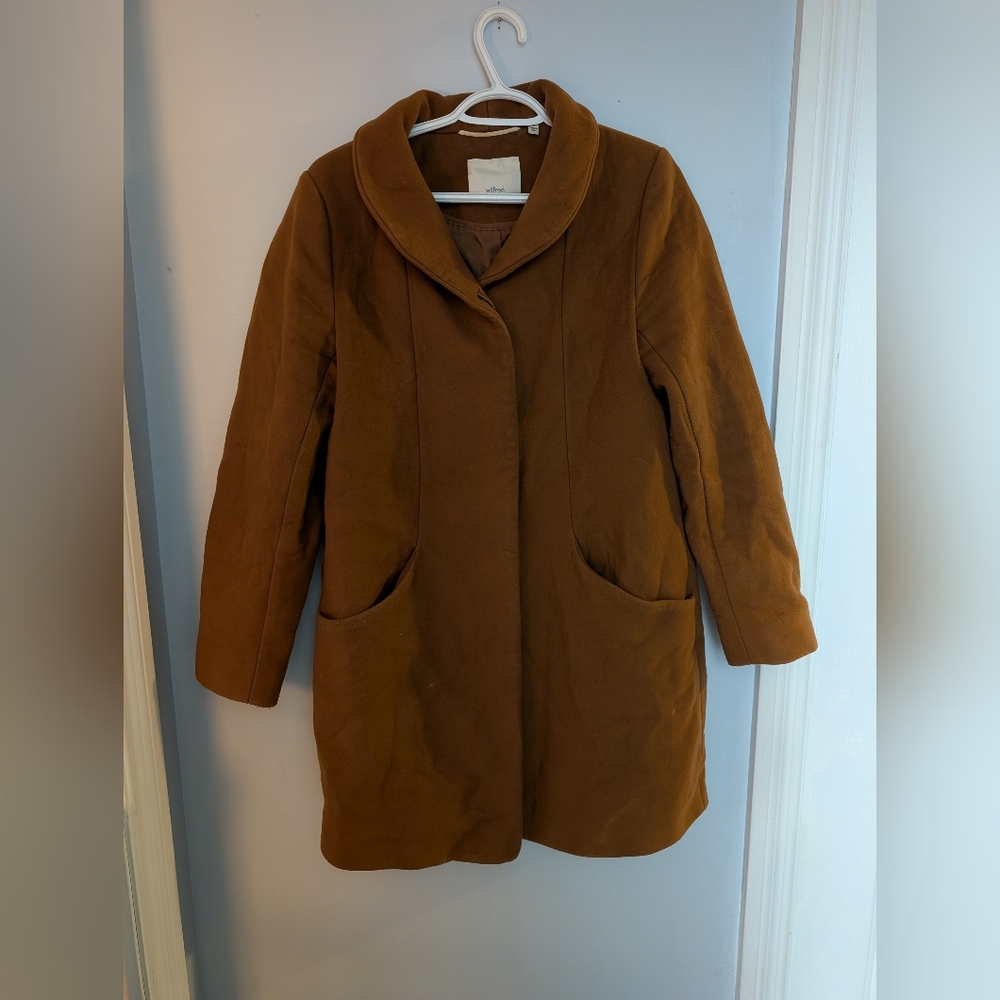 Wilfred Wool Cashmere Blend Coat – Brown | Size L - Picture 2 of 13